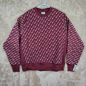 NWT Champion Sweatshirt All Over Print Men's Sz XL Reverse Weave $65 Long Sleeve